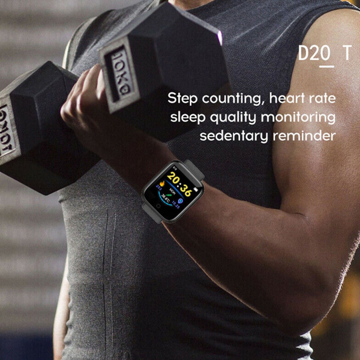 1.3" Smart Watch Sport Body Temperature Heart Rate Blood Oxygen Pressure Monitor