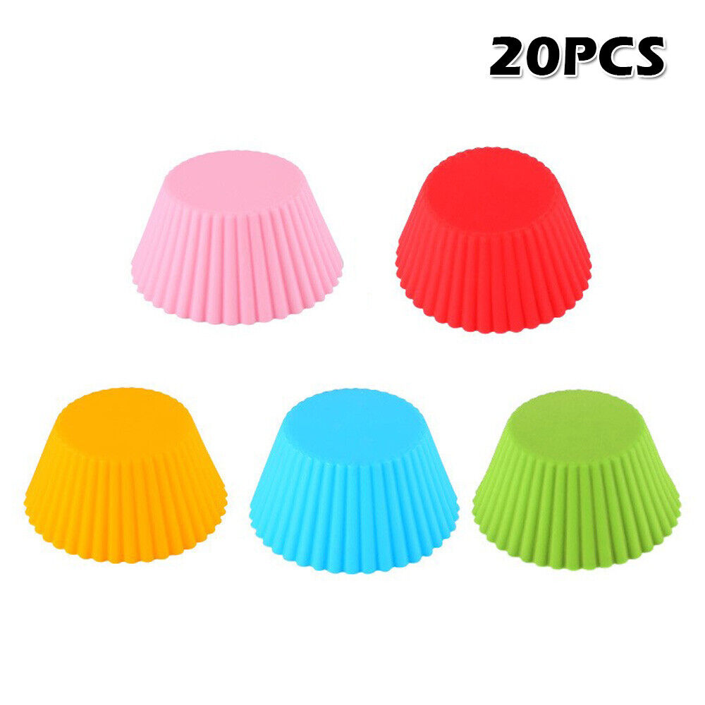10/20x Cookie Cupcake Case Baking Mould Muffin Egg Tart Mold Bake Cup Cake Pudding