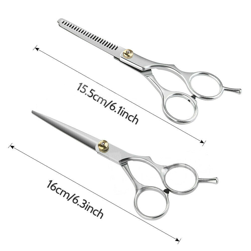 2x 6" Professional Hair Cutting Scissors Set