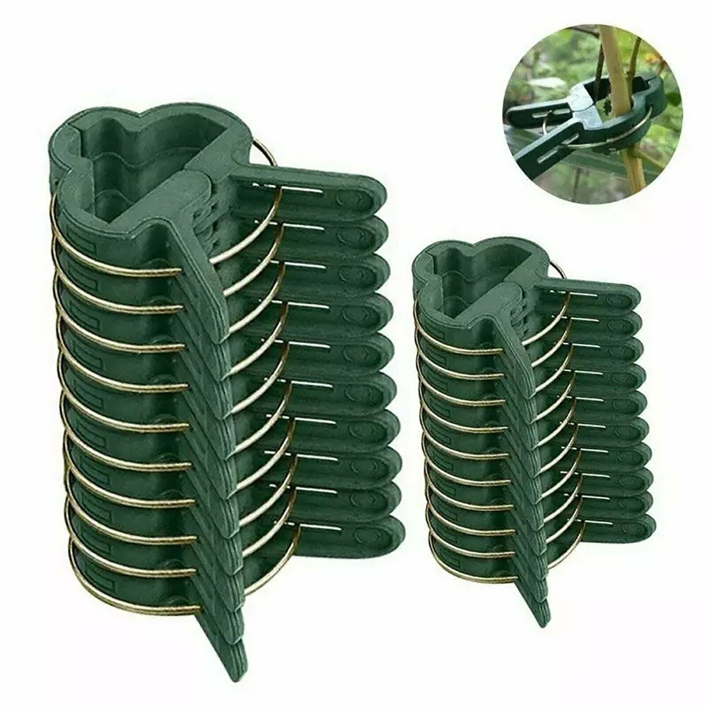20PCS Garden Plant Clips Tomato Tie Stem Orchid Support Weatherproof Grow Training