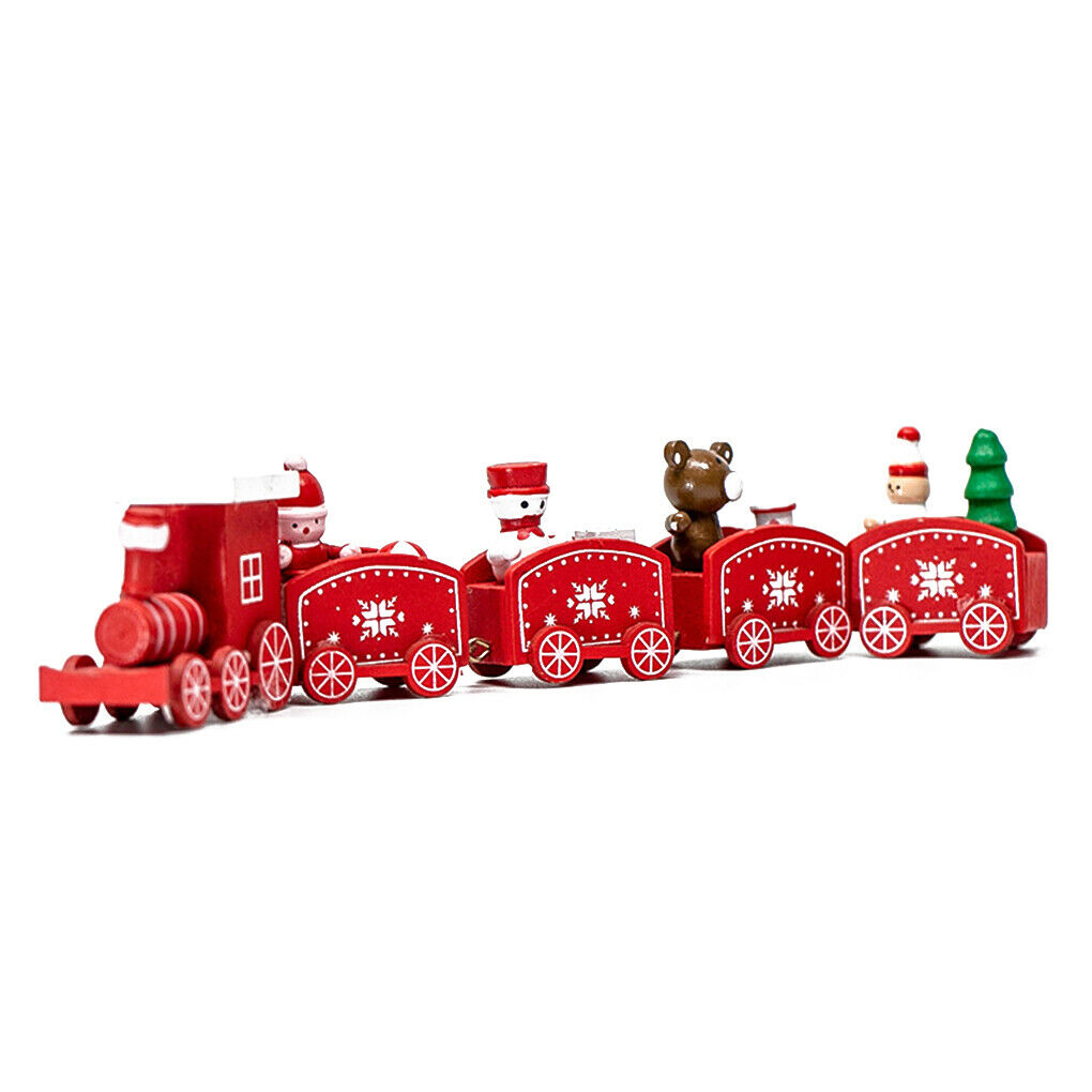 Eco-Friendly Christmas Wooden Train Decoration