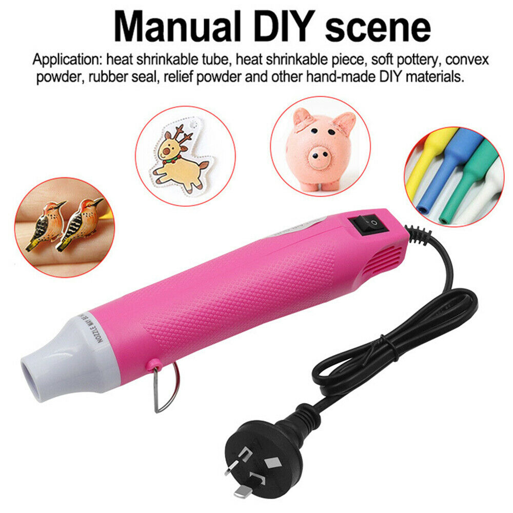 300W Heat Gun Electric Hot Air Gun Kit Hot Wind Blower Tools DIY Portable