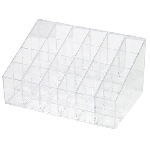 CLEARANCE-24 Compartment Clear Acrylic Makeup Storage Display Box Case Costmetics