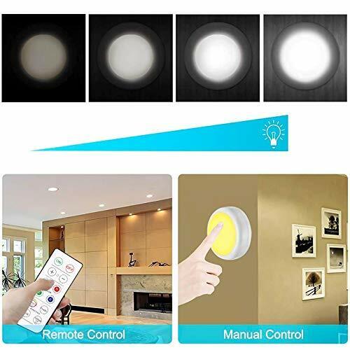 CLEARANCE- Wireless LED Light 4 Pack Remote Control RGB 16 Color Changing Cabinet Closet