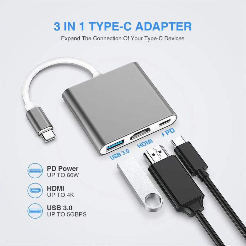 Type C to HDMI USB Adapter Converter For Laptop/Projector/Monitor/phone