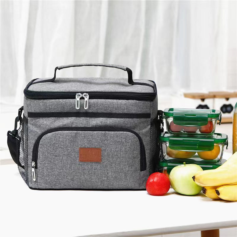 15L Outdoor Portable Lunch Bag Thermal Insulated Food Container Cooler Bag