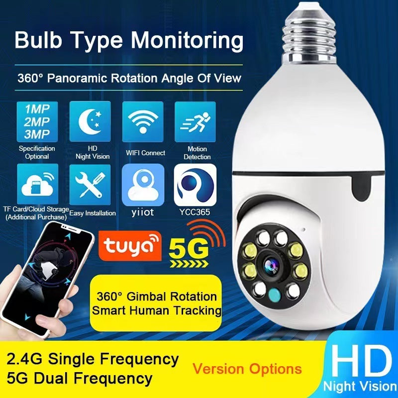Full HD Camera E27 Bulb Home Security 1080P Wireless Wifi IP Lamp Light Camera