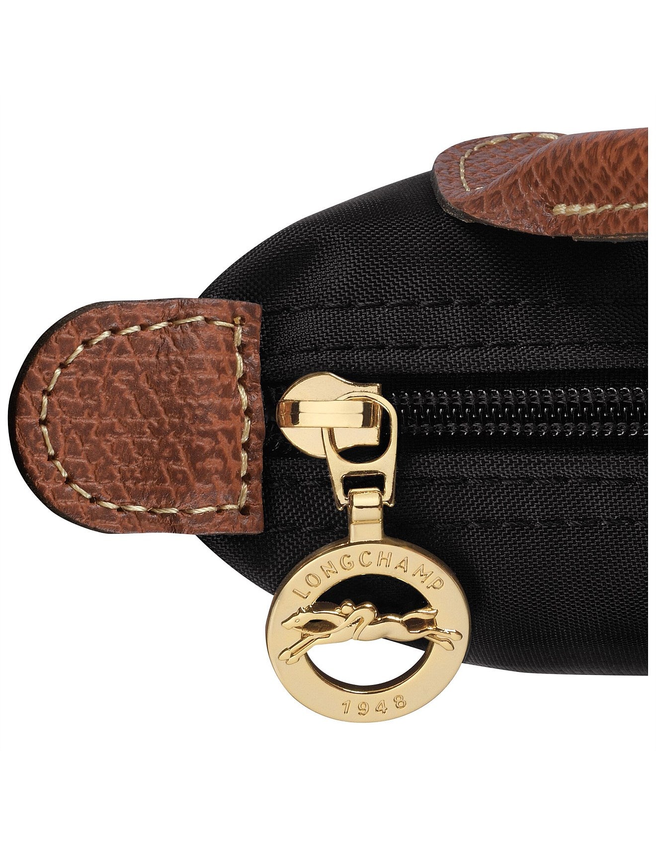 Le Pliage Original Pouch with handle Black - Recycled canvas