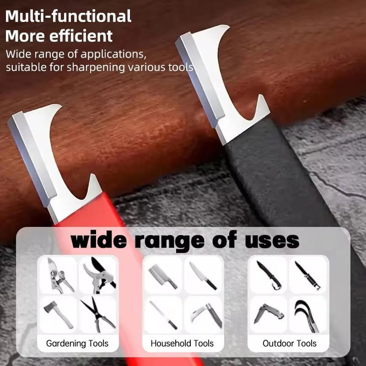 Knife Sharpener Pocket Multifunction Tool with Bottle Opener & Wrench
