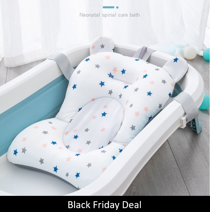 CLEARANCE- Bath Tub Pad Pillow Seat Baby Bath Seat Bed Seat Shower Support Mat Bathtub