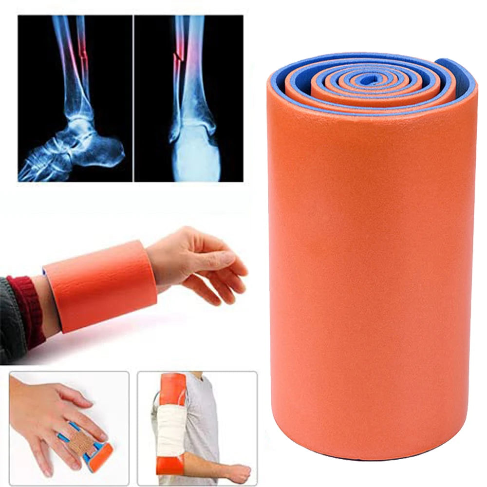 First Aid Universal Aluminum Splint Roll Medical Survival Polymer for Fixture 46cm x 11.5cm