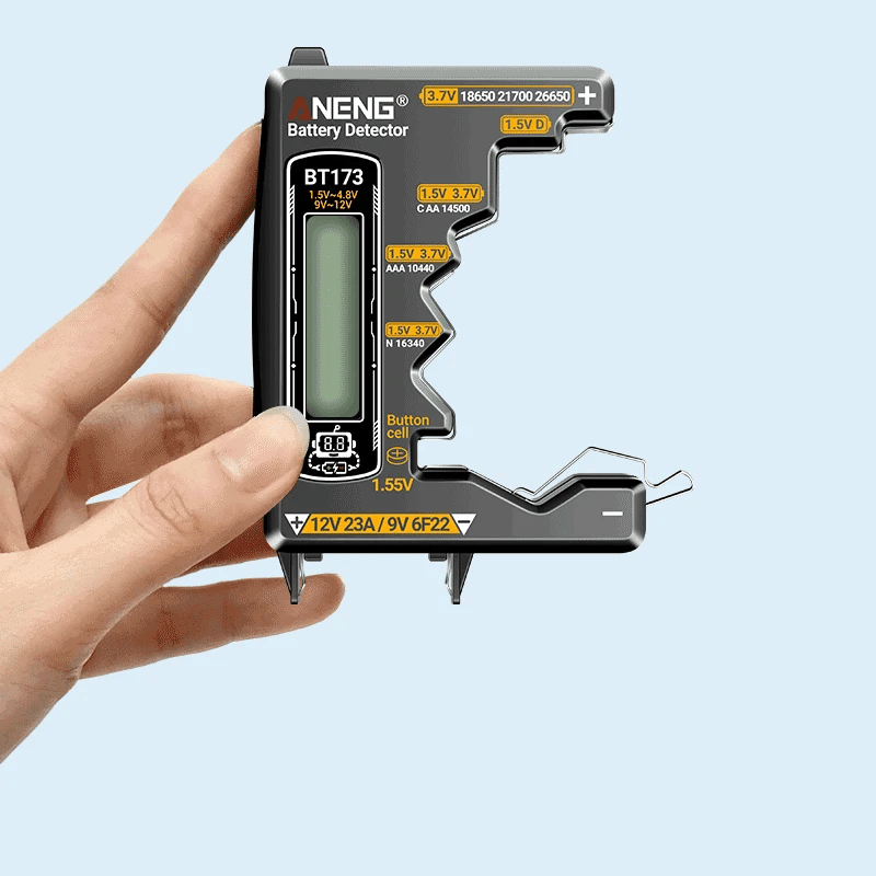 Universal Battery Tester ANENG BT173 Battery Detector Test C D AA AAA N 9V Cell
