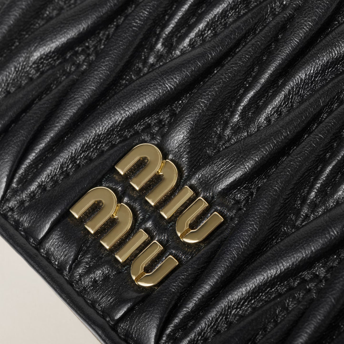 MiuMiu Small matelassé nappa leather wallet