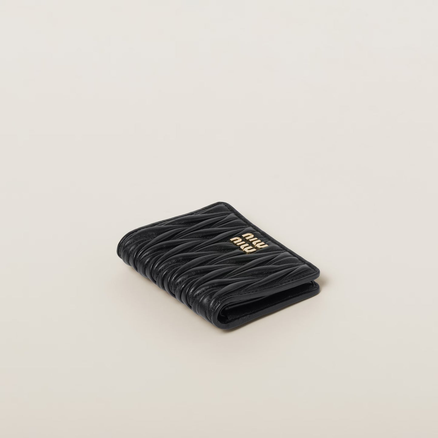 MiuMiu Small matelassé nappa leather wallet