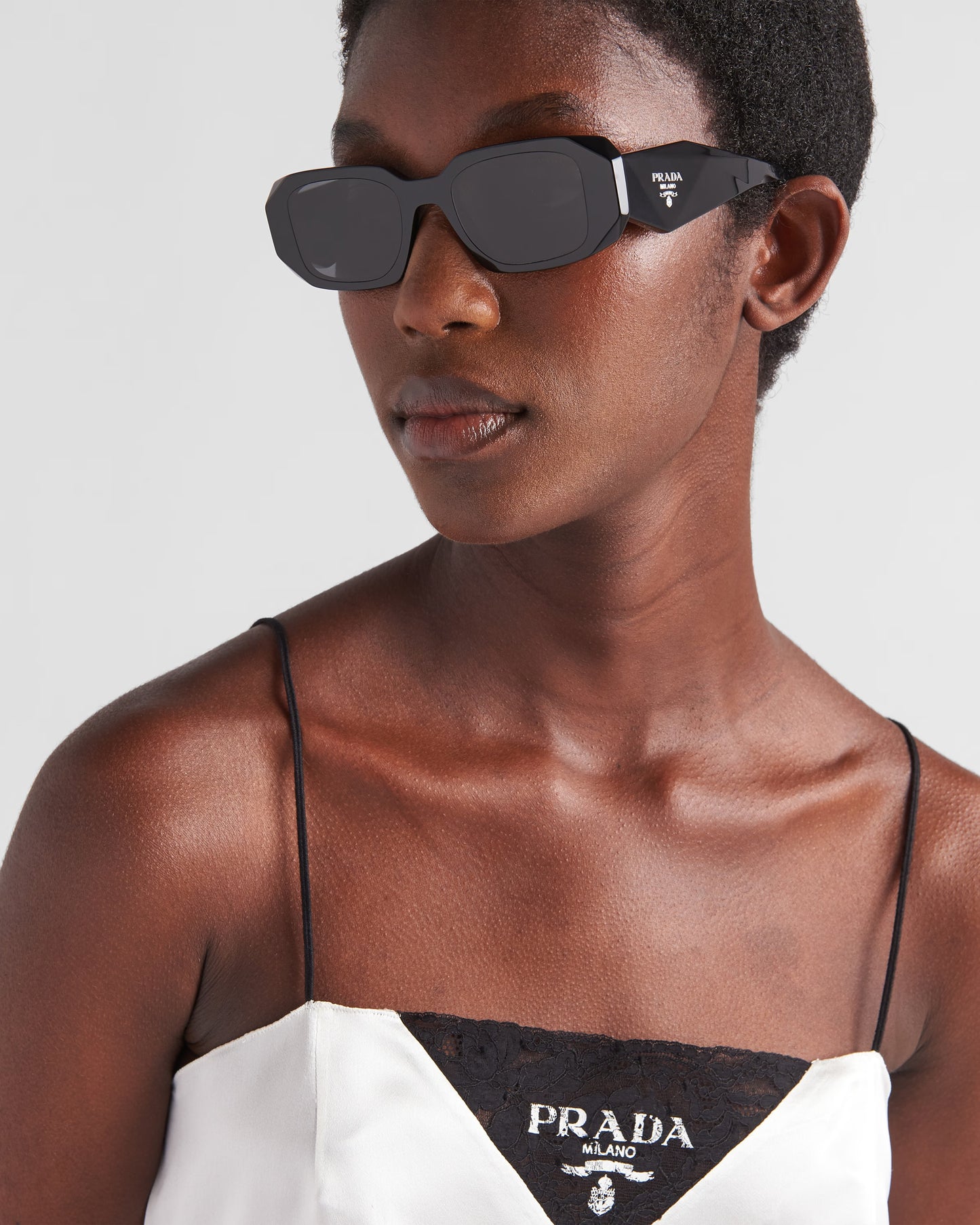Prada Symbole sunglasses Eyewear Rectangular Frame Sunglasses