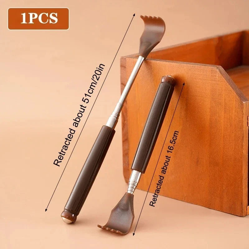 Telescopic Back Scratcher Stick Thick Extendable Massage Tool with Magnet