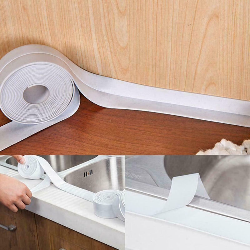 38MM*3.2M Kitchen Corner Sealant Tape Roll Waterproof Adhesive Sink Stove Gap Sticker Tool