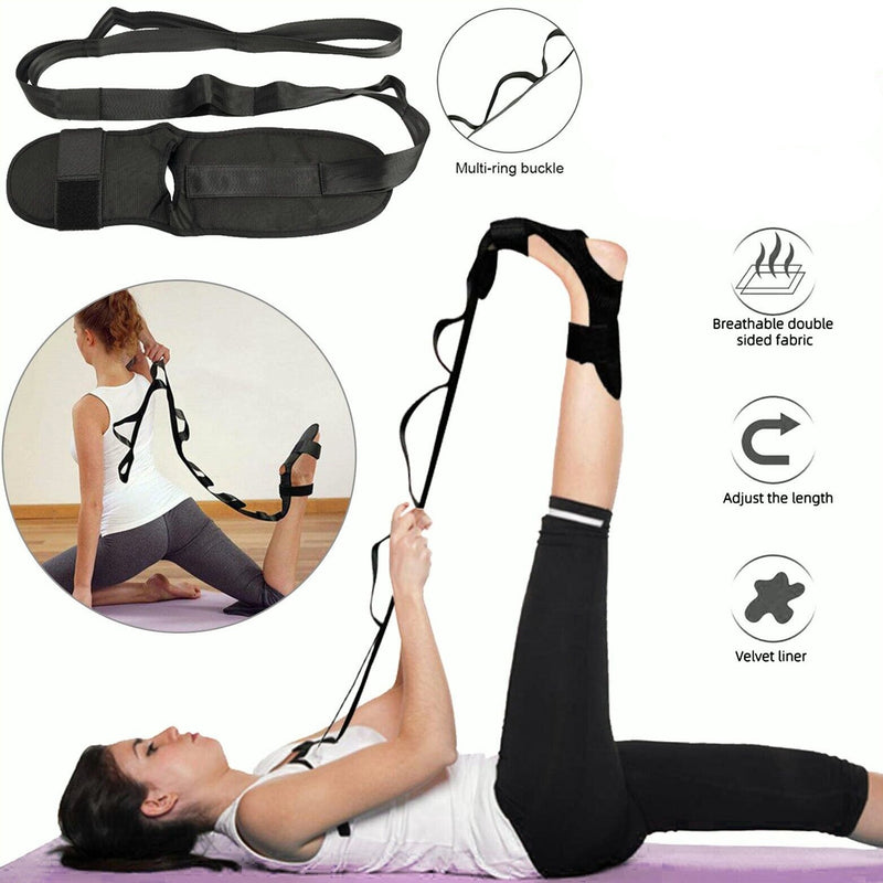 Yoga Flexibility Stretch Band Leg Fascia Stretcher Strap Ballet Training Belt