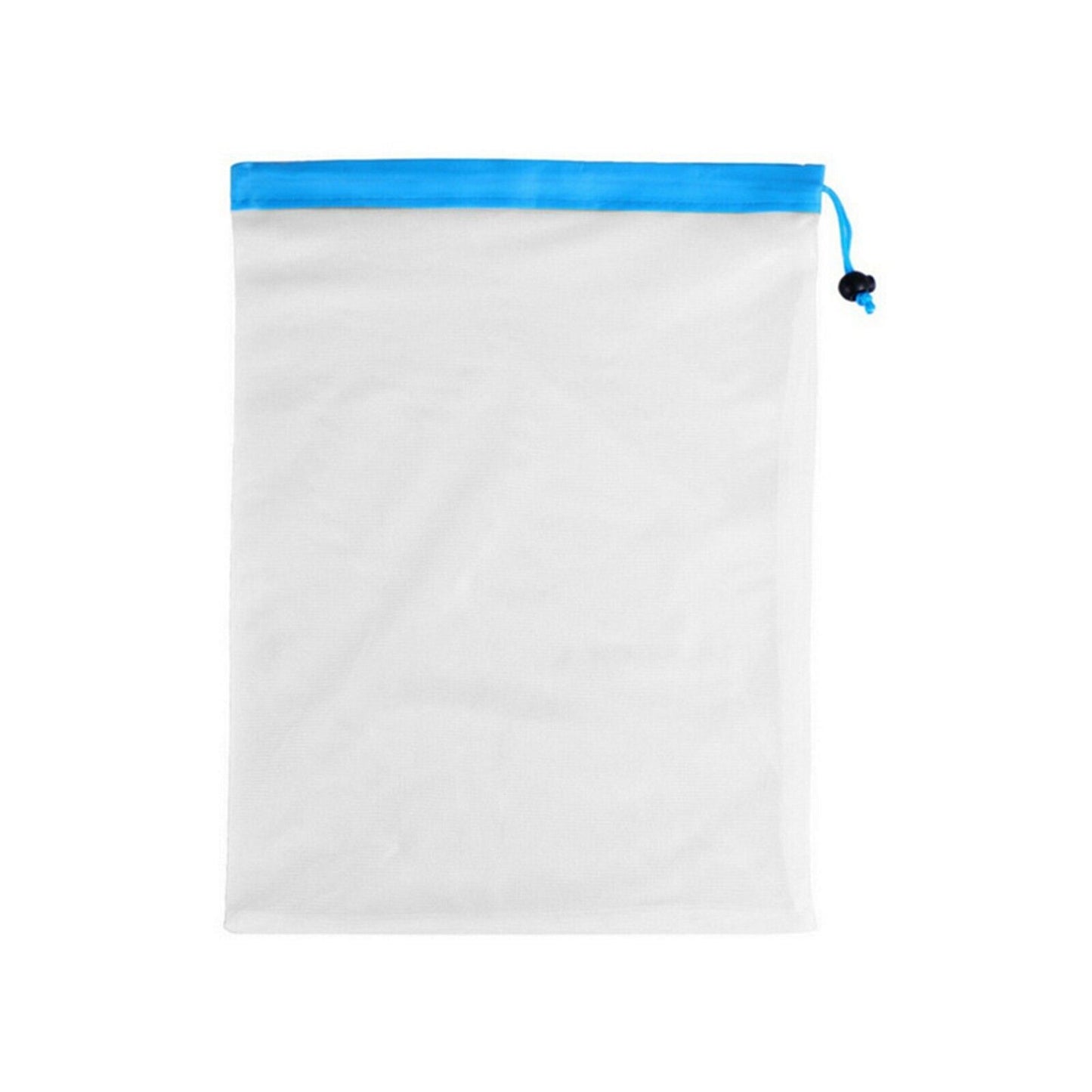 12pcs Reusable Mesh Bags Rope Vegetable Toys Storage Pouch Fruit & Grocery Bags