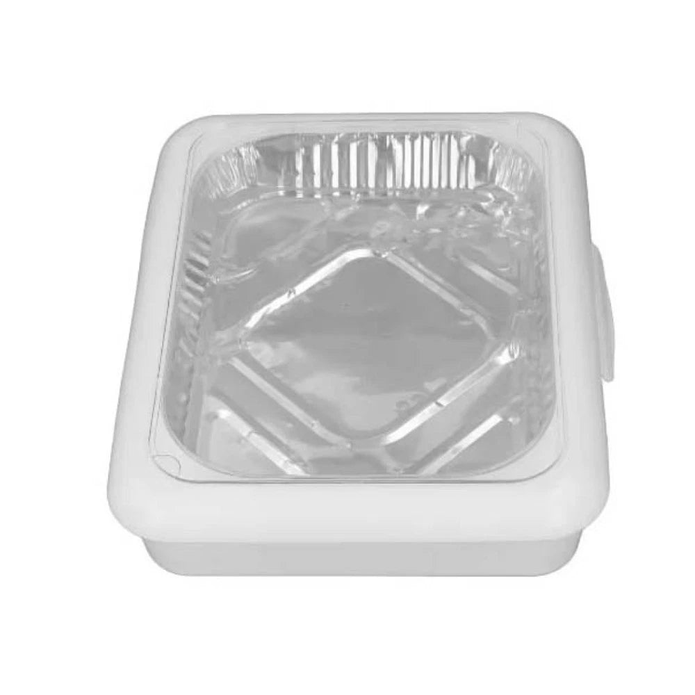 Plastic Foil Pan Carrier Stackable Portable Foil Pans Holder For Home Outdoor