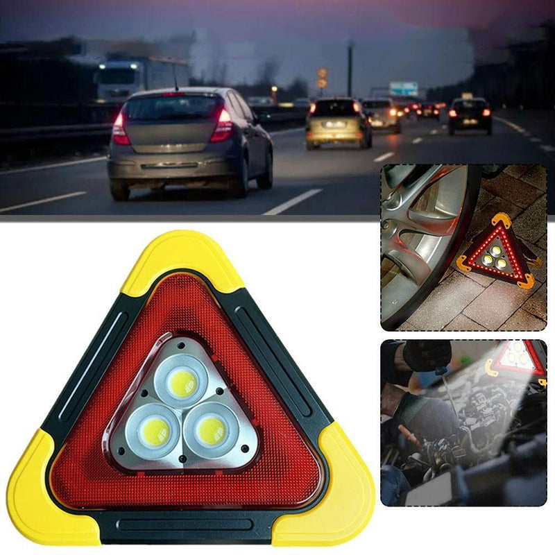 Triangle Flashing LED Work Light Car Road Emergency Lamp Safety Roadside