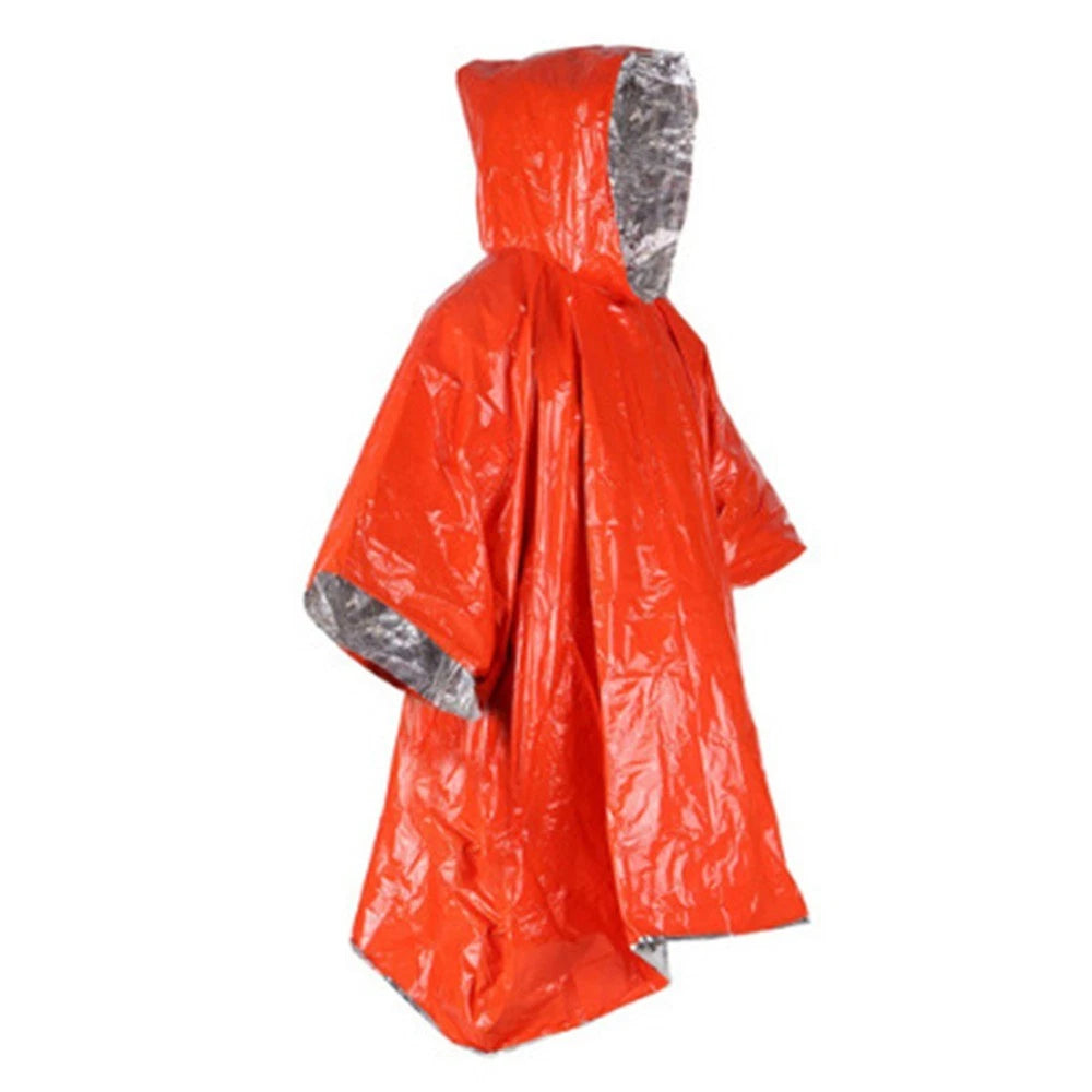Survival Poncho Emergency Raincoat Cloak Travel