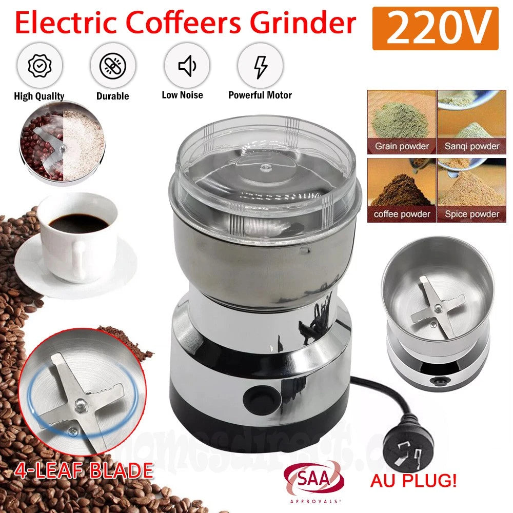 Electric Coffee Grinder Grinding Milling Machine Bean Nut Spice Matte Blender