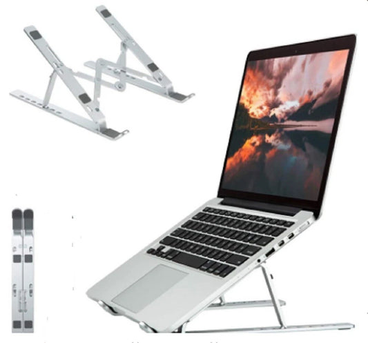 Adjustable Aluminum Laptop Stand – Ergonomic Desk Riser Holder
