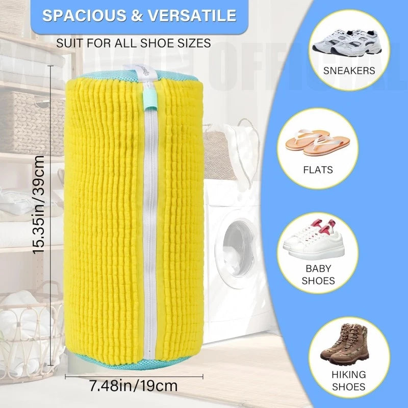 2PCS Shoe Laundry Bag Shoes Washing Machine Bag For All Shoe Types Cleaning