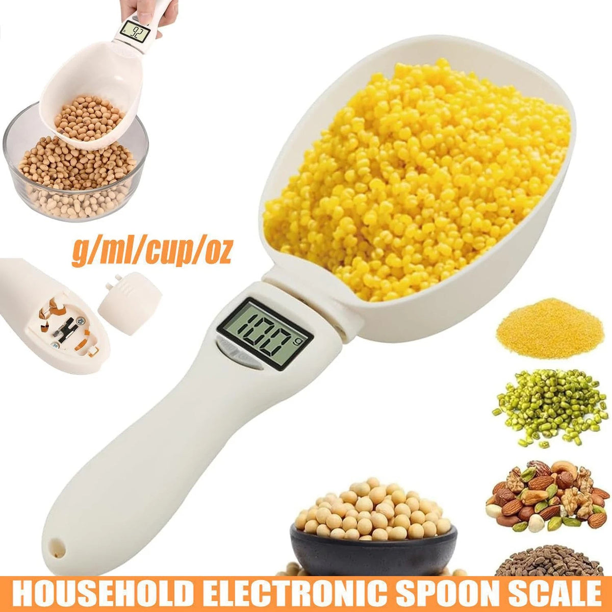 Digital Measuring Spoon, Electronic Measuring Spoon Scale (Cooking/Baking/Pets)