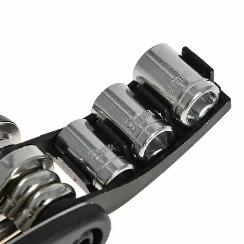 Bike Repair Tool Kit 16In1 MTB Portable Multi-tools Puncture Fix Patch
