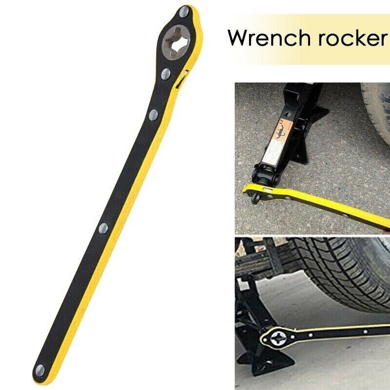 Car Labor-Saving Jack Ratchet Wrench Wheel Hand Crank Cross Wrench Rep