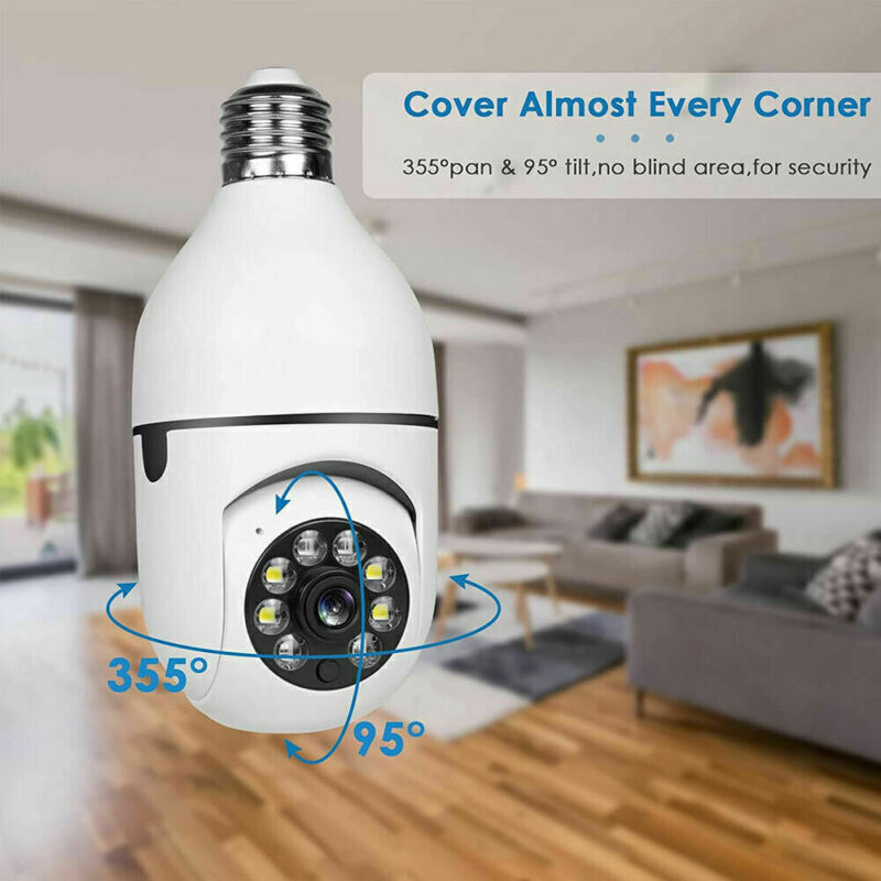 Full HD Camera E27 Bulb Home Security 1080P Wireless Wifi IP Lamp Light Camera