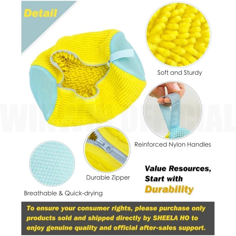 2PCS Shoe Laundry Bag Shoes Washing Machine Bag For All Shoe Types Cleaning