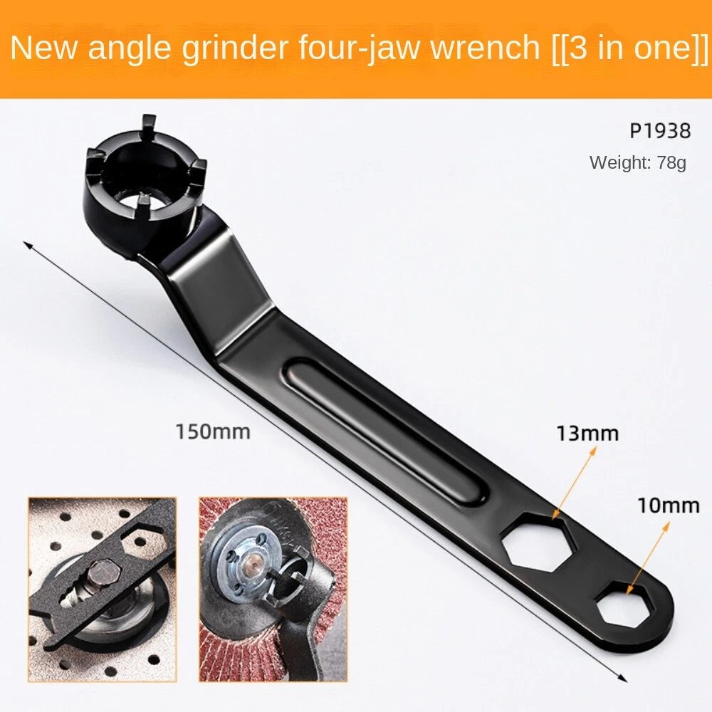 Thickened Angle Grinder Four-claw Wrench Machine Accessories