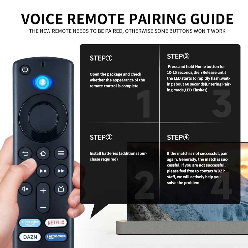 Voice Remote Control Replacement Amazon Fire TV