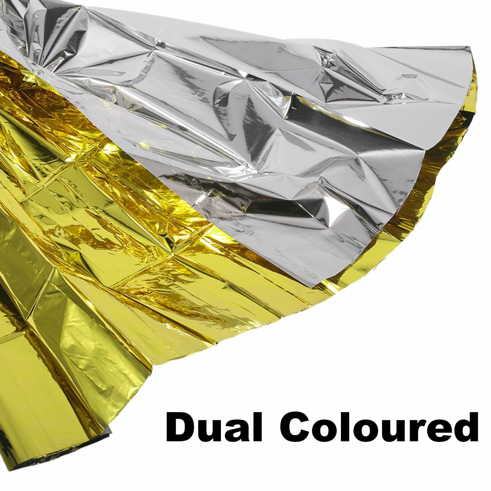 2pcs Space Blanket Thermal Thermo Foil Emergency Survival Camping Rescue First Aid