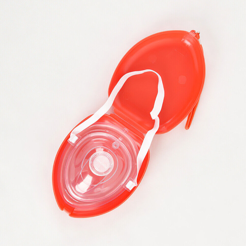 CPR Respiratory Mask Mouth to Mouth One-Way Valve Reusable First Aid Breath Mask