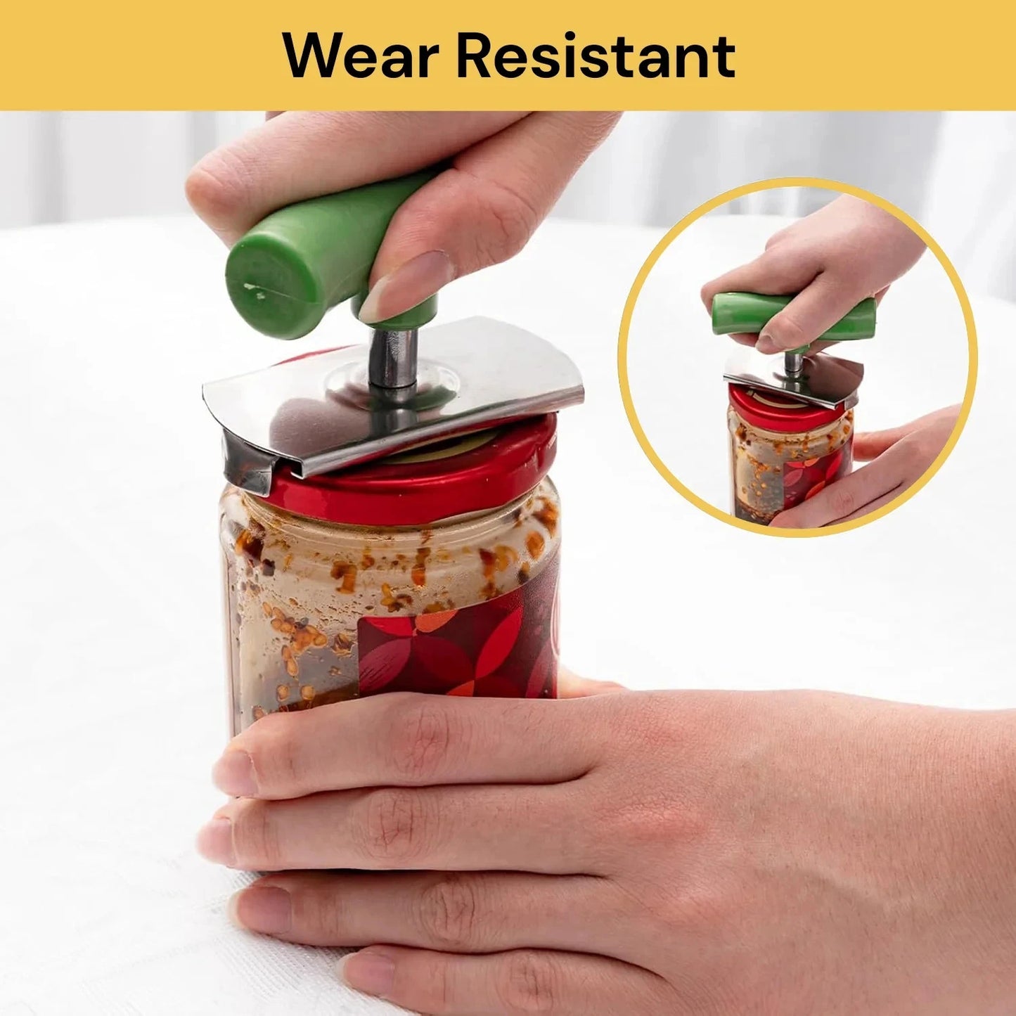 Effortless Arthritis Jar Opener Easy & Adjustable Grip Jar Opener for Weak Hands