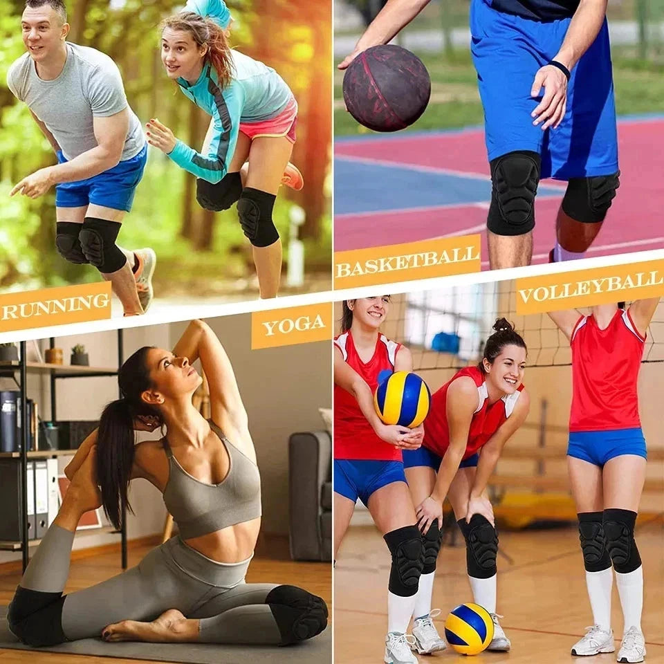 Knee Pads EVA Foam Compression Support Sports Volleyball Work Gym Pair