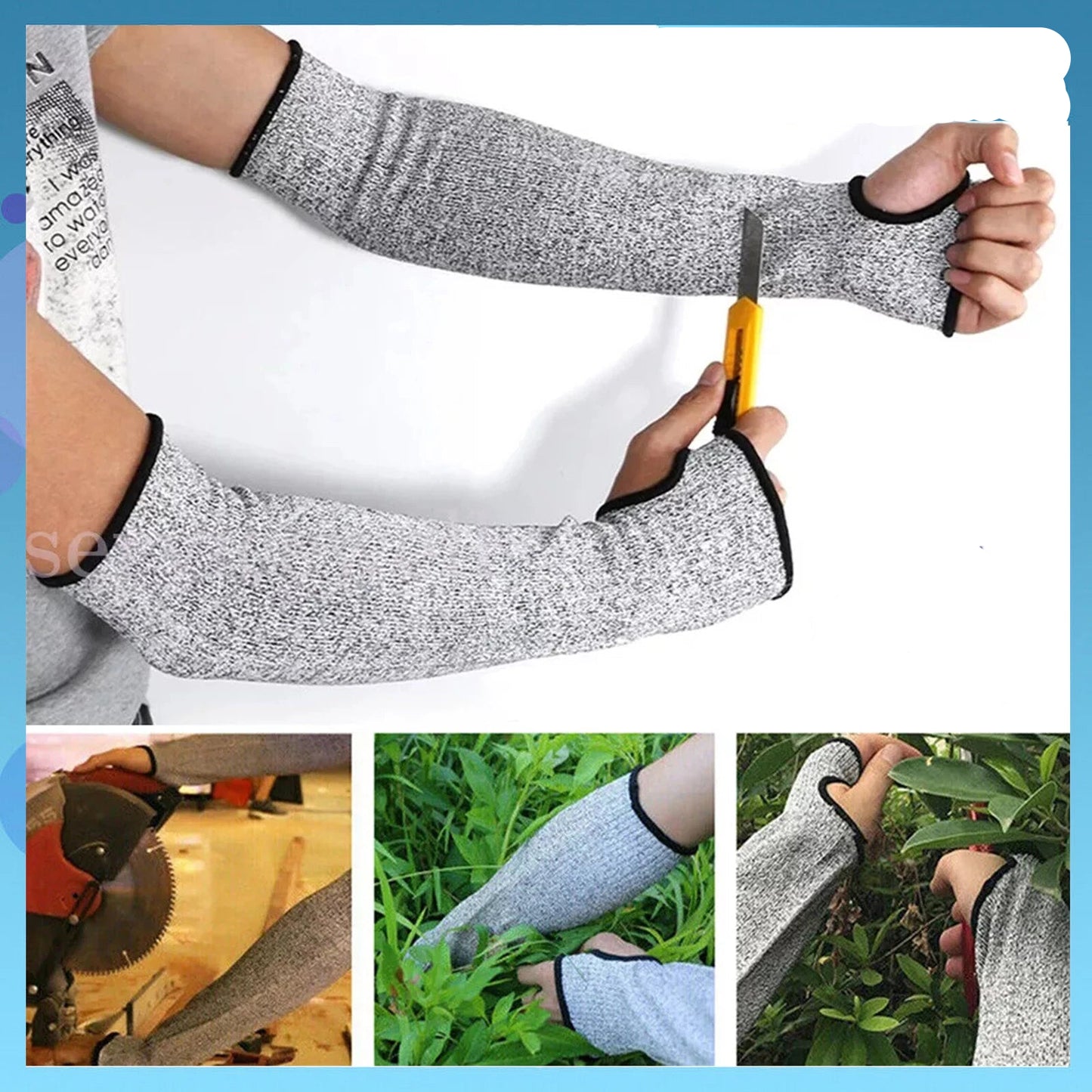 Single Protective Arm Sleeve Guard Cut Proof Anti Cut-Resistant Glove