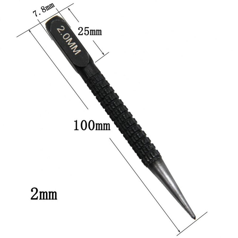 3pcs Marking Center Punch 1.5/2/3mm Adjustable Drilling Hand Tools Non-Slip