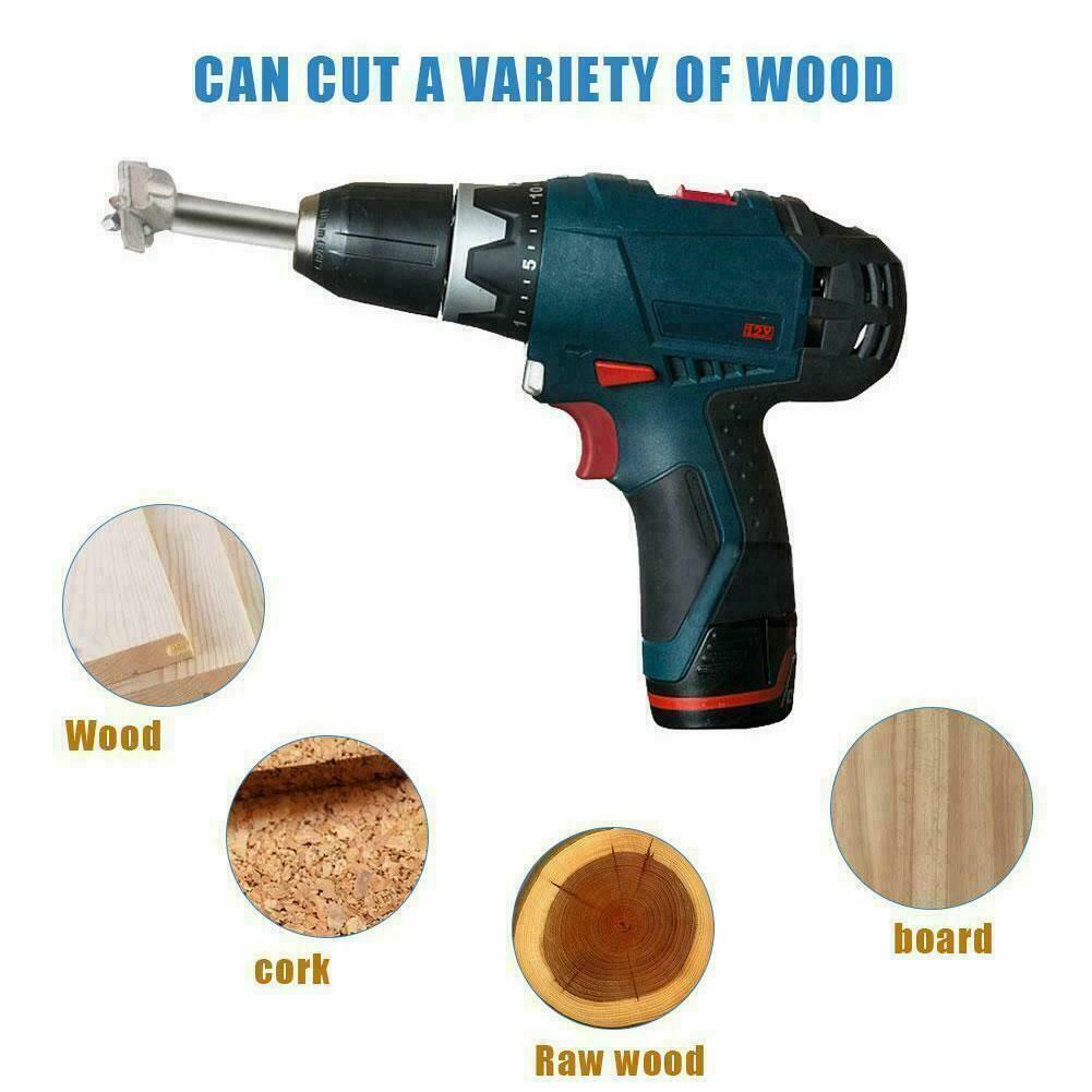 5pcs Forstner Woodworking Drill Bit Set 15-35mm Boring Hole Saw Cutter Wood Tools