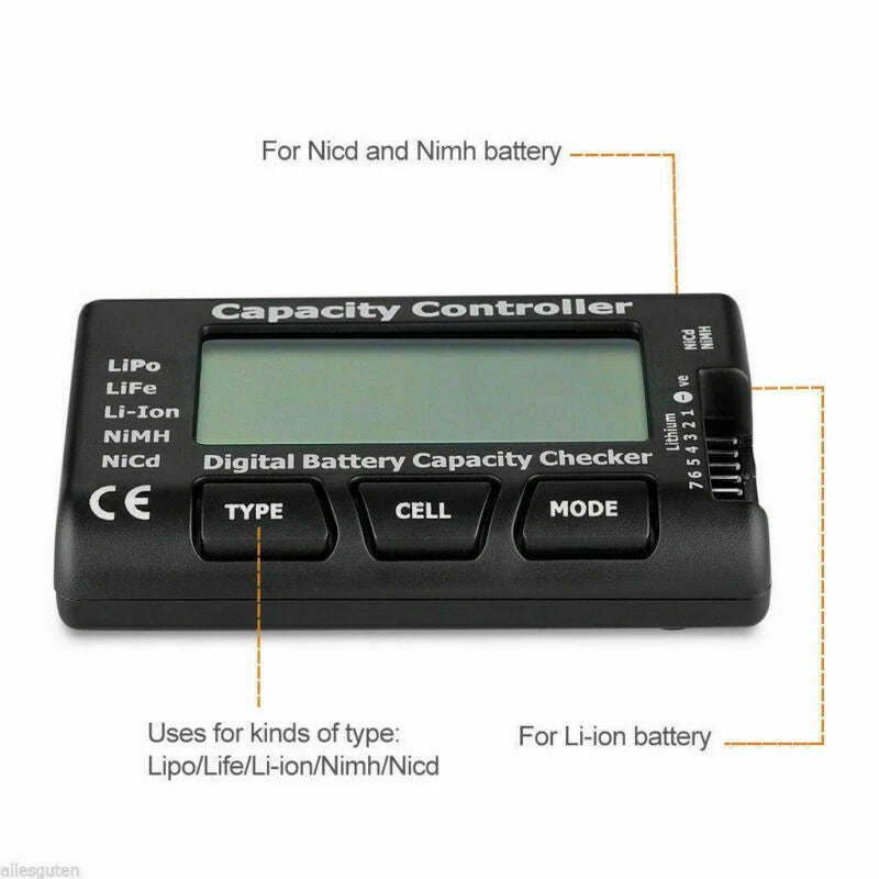 Battery Balancer Capacity Controller Tester CellMeter
