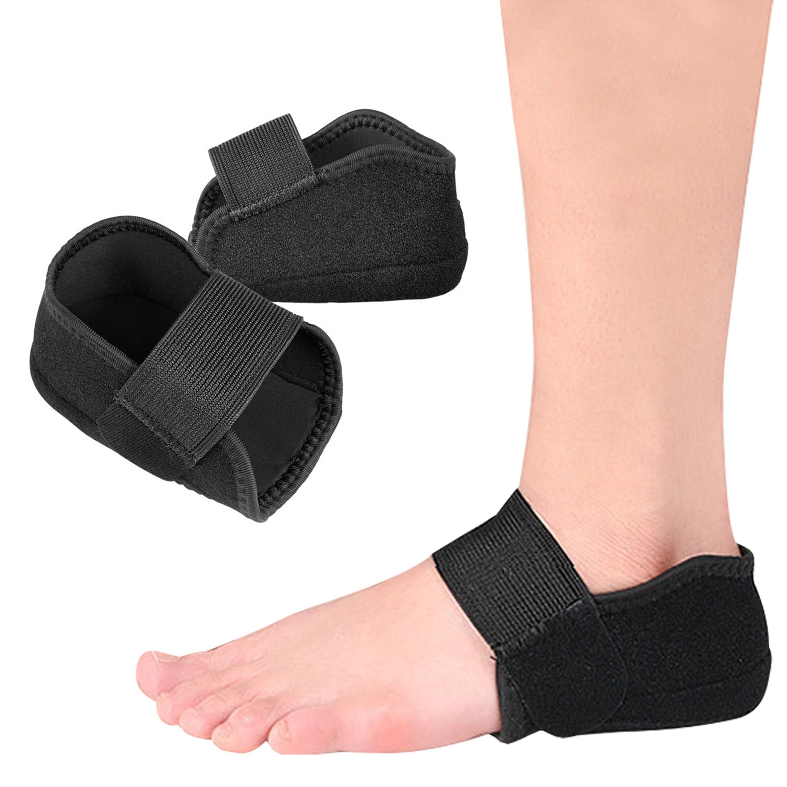 A Pair of Adjustable Tendinitis Heel Protector Back Relieving Pain Plantar Fasciitis