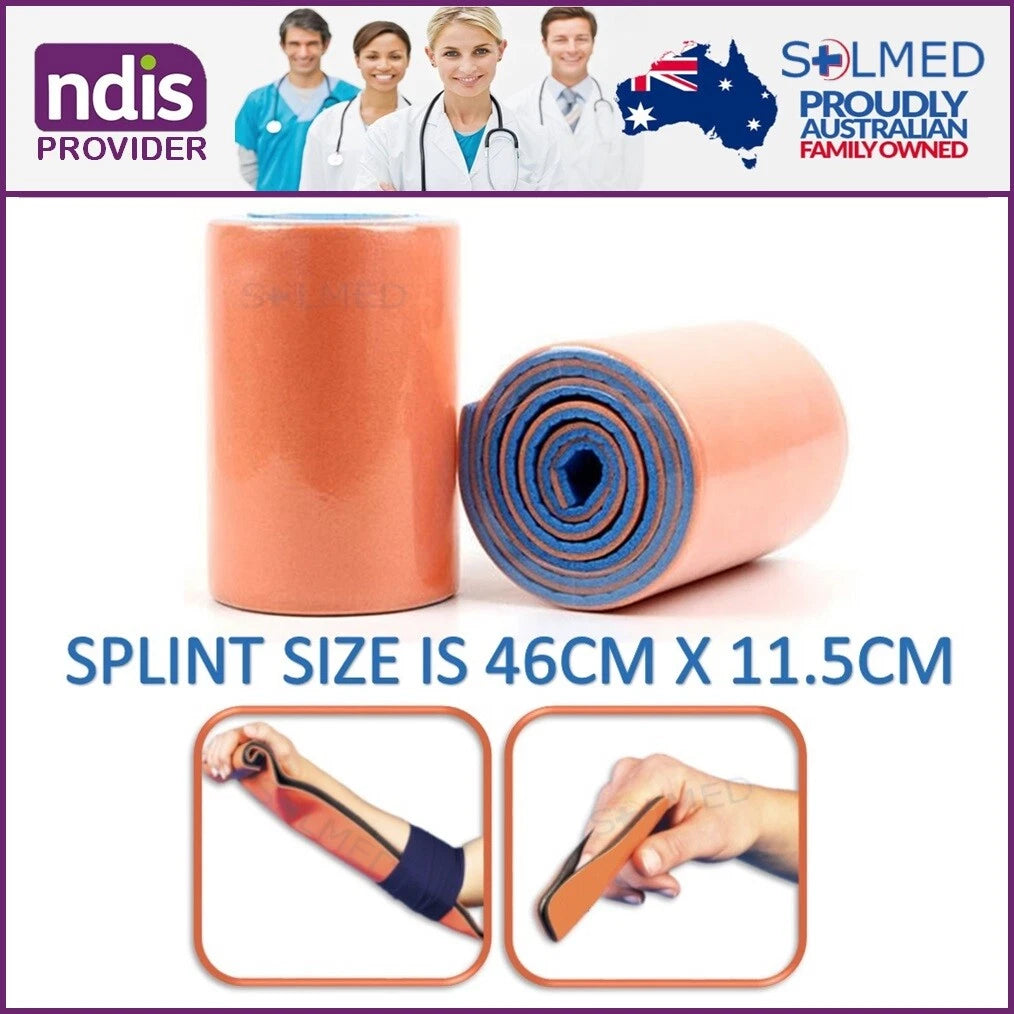 First Aid Universal Aluminum Splint Roll Medical Survival Polymer for Fixture 46cm x 11.5cm