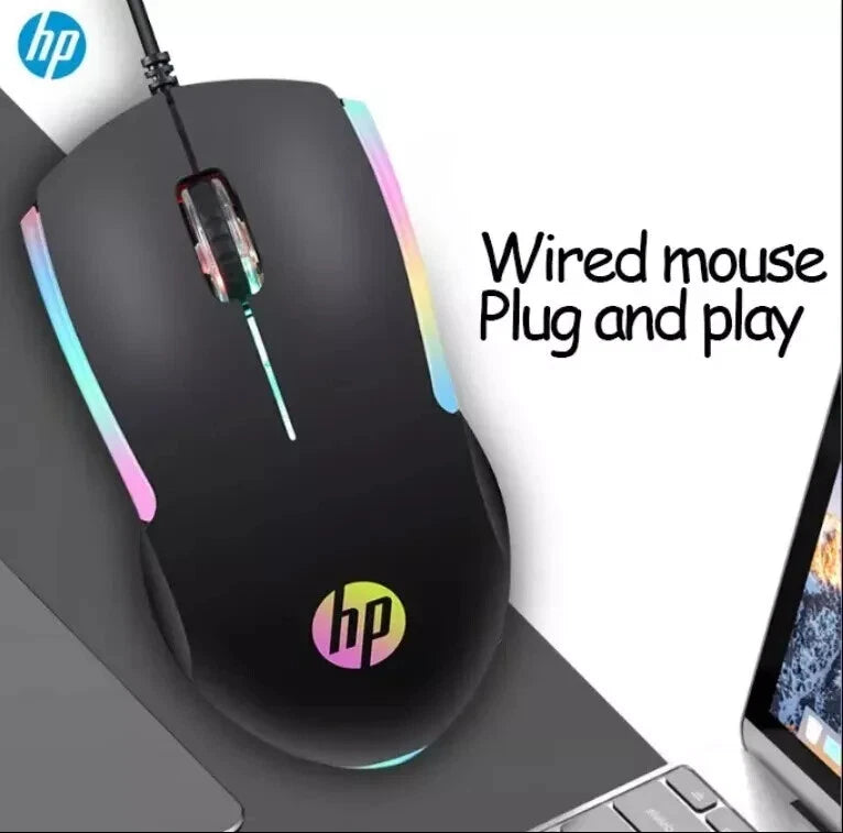 HP M160 RGB wired luminous mouse notebook desktop computer business of ...