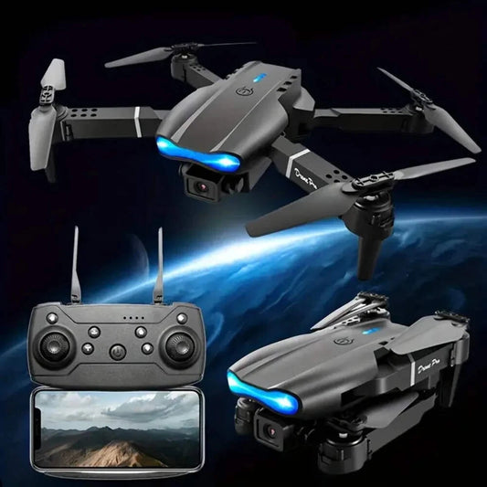 4K RC HD Wide-angle Dual Camera FPV Wi-Fi RC Drone Quadcopter + 2 Battery