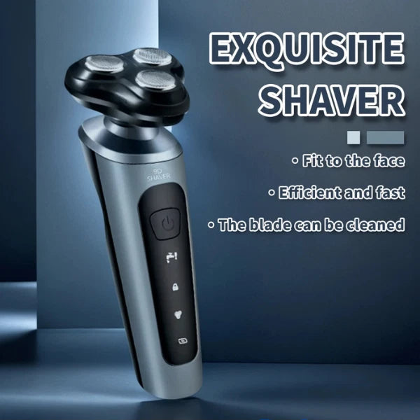 9D Men's Electric Shaver USB Car-mounted High-power 4 in 1 Rechargeable Trimmer