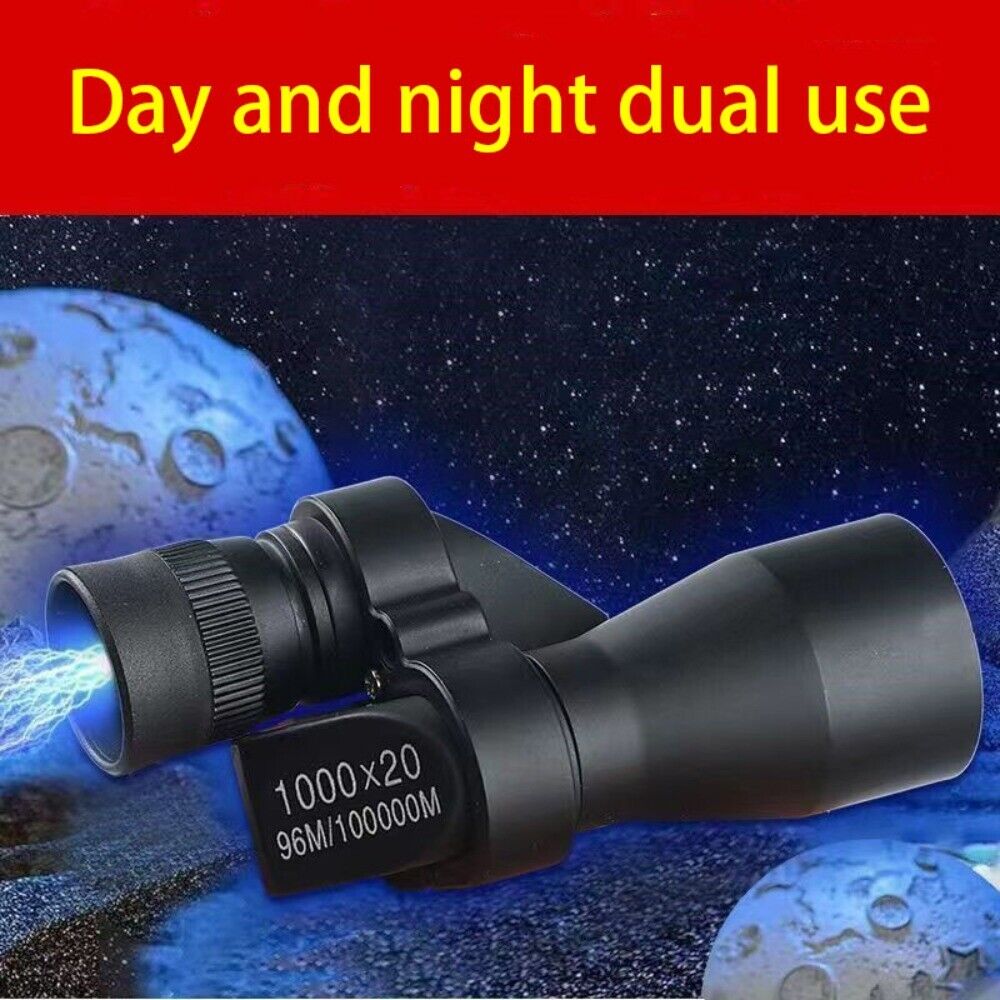 High Magnification Zoom HD Night Vision Monocular Telescope Mini Pocket 1000x20